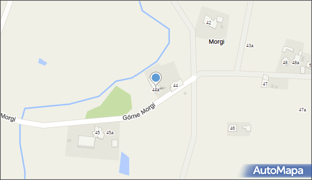 Morgi, Górne Morgi, 44a, mapa Morgi