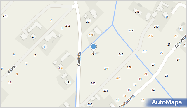 Moszczenica, Gorlicka, 241, mapa Moszczenica