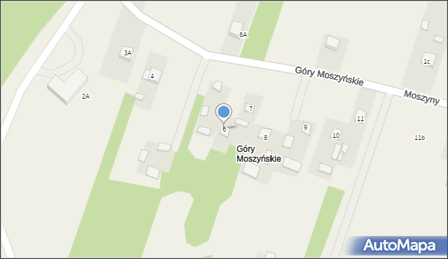 Moszyny, Góry Moszyńskie, 6, mapa Moszyny