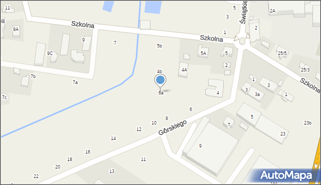 Mroków, Górskiego Józefa, 6a, mapa Mroków