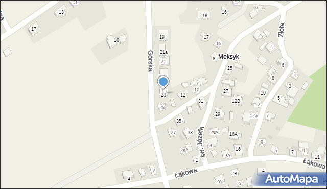 Mrzezino, Górska, 23, mapa Mrzezino