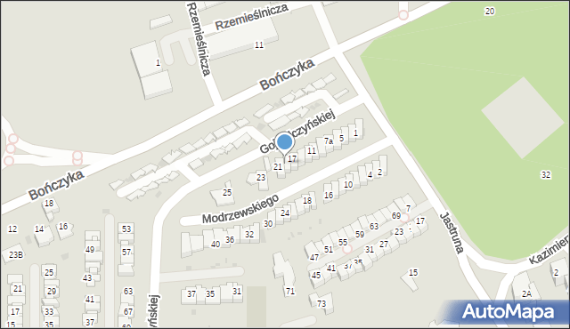 Mysłowice, Gojawiczyńskiej Poli, 19, mapa Mysłowice