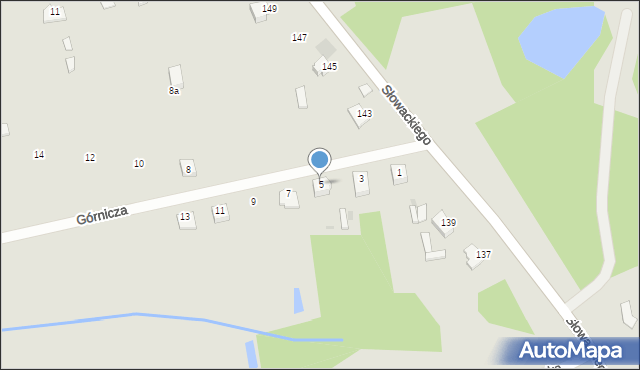 Myszków, Górnicza, 5, mapa Myszków