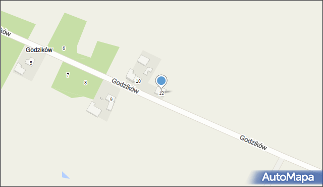 Nasale, Godzików, 12, mapa Nasale