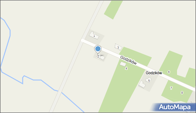 Nasale, Godzików, 2, mapa Nasale