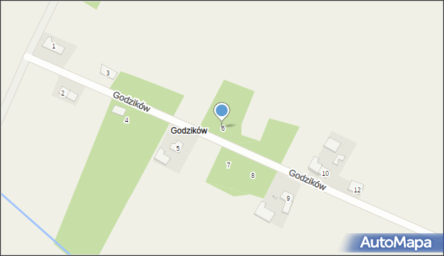 Nasale, Godzików, 6, mapa Nasale