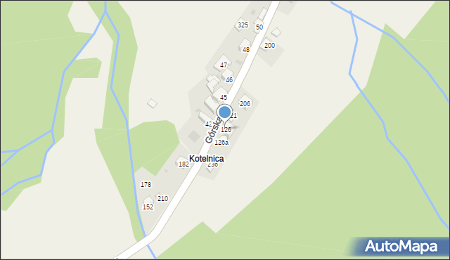 Nieledwia, Górska, 126, mapa Nieledwia