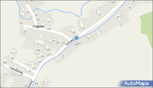 Nieledwia, Górska, 146, mapa Nieledwia