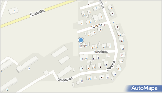 Nochowo, Gościnna, 12, mapa Nochowo