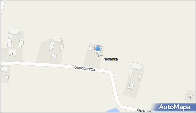 Nowa Góra, Gospodarcza, 3, mapa Nowa Góra