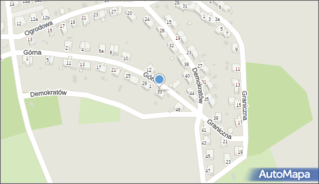 Nowa Ruda, Górna, 33, mapa Nowa Ruda