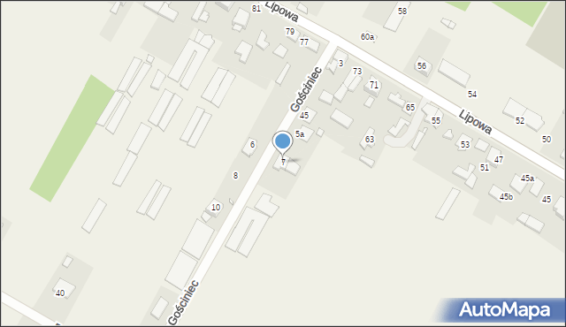 Nowa Wieś, Gościniec, 7, mapa Nowa Wieś