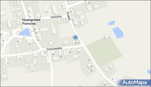 Nowogródek Pomorski, Gorzowska, 2, mapa Nowogródek Pomorski