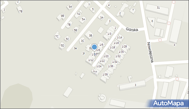 Nowy Dwór Mazowiecki, Górska, 1/10, mapa Nowy Dwór Mazowiecki