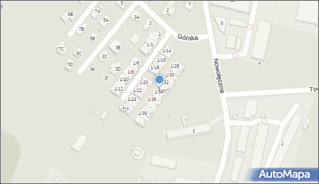 Nowy Dwór Mazowiecki, Górska, 1/34, mapa Nowy Dwór Mazowiecki