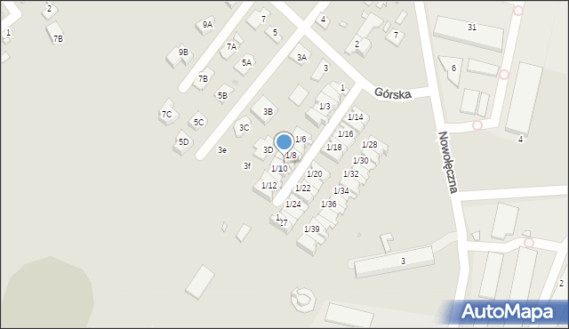 Nowy Dwór Mazowiecki, Górska, 1/9, mapa Nowy Dwór Mazowiecki