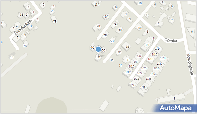 Nowy Dwór Mazowiecki, Górska, 5D, mapa Nowy Dwór Mazowiecki