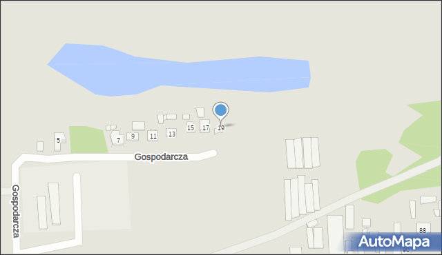 Nowy Dwór Mazowiecki, Gospodarcza, 19, mapa Nowy Dwór Mazowiecki