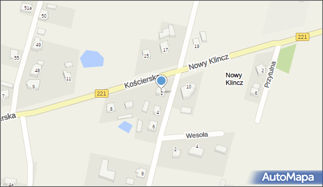 Nowy Klincz, Gościnna, 2, mapa Nowy Klincz