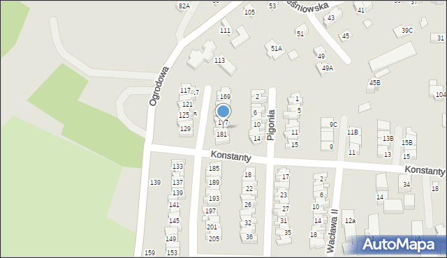 Nowy Sącz, Gombrowicza Witolda, 179, mapa Nowego Sącza