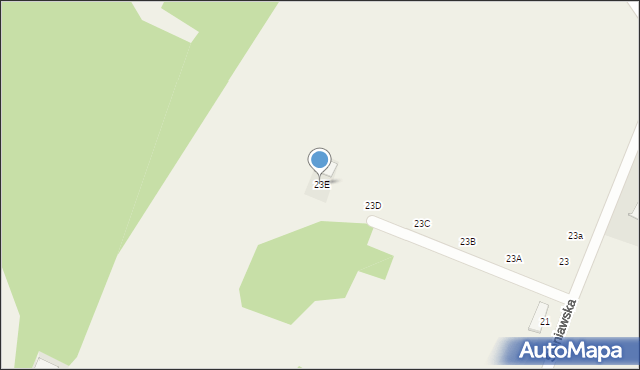 Oblęgór, Górna Huta, 23E, mapa Oblęgór