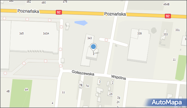 Ołtarzew, Gołaszewska, 2, mapa Ołtarzew