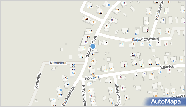 Opole, Gombrowicza Witolda, 27, mapa Opola