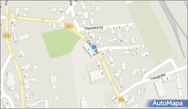 Opole, Gorzołki Wiktora, 4A, mapa Opola