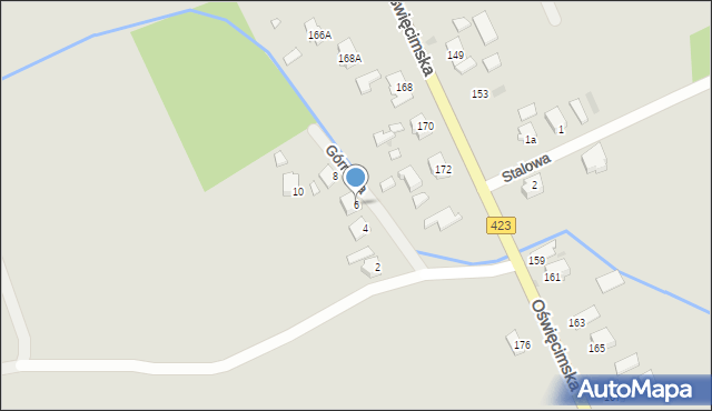 Opole, Górnicza, 6, mapa Opola