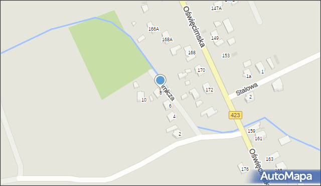 Opole, Górnicza, 8, mapa Opola