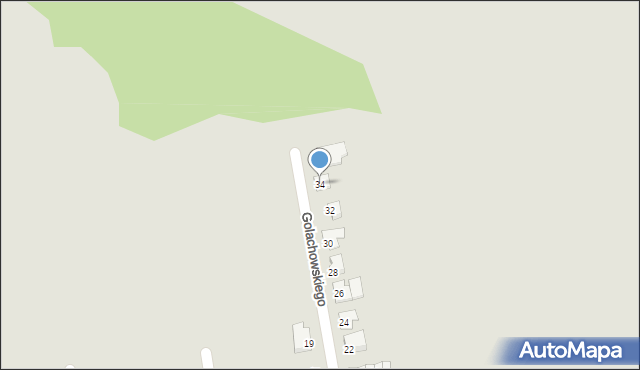 Opole, Golachowskiego Stefana, prof., 34, mapa Opola