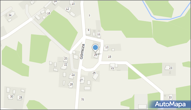 Ortowice, Górnicza, 15, mapa Ortowice