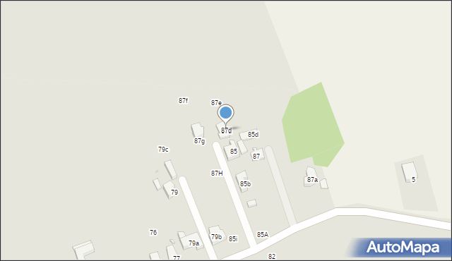 Osieczna, Gostyńska, 87d, mapa Osieczna