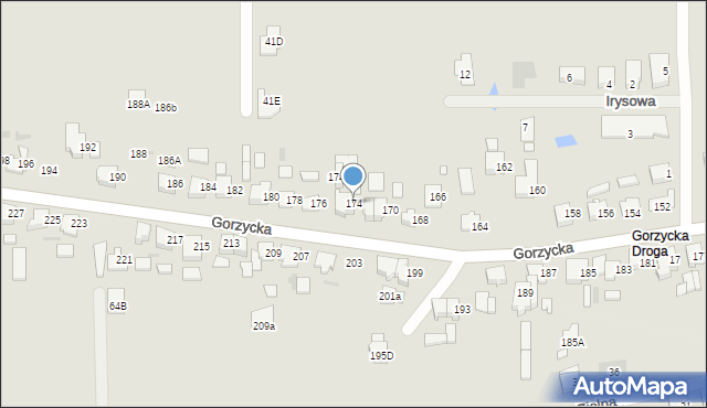 Ostrów Wielkopolski, Gorzycka, 174, mapa Ostrów Wielkopolski