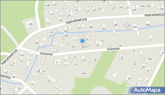 Otwock, Górecka, 13, mapa Otwock