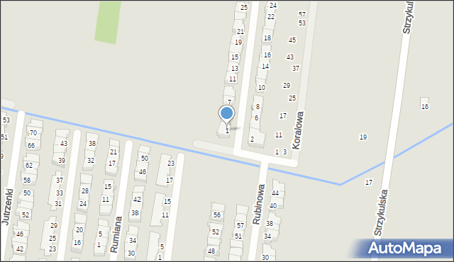 Ożarów Mazowiecki, Goździkowa, 1, mapa Ożarów Mazowiecki