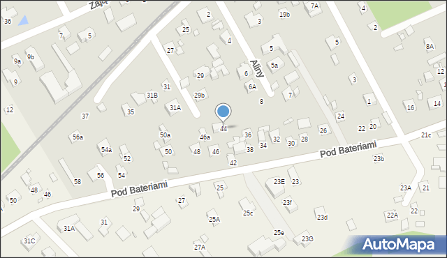 Piaseczno, Gołkowska, 44, mapa Piaseczno