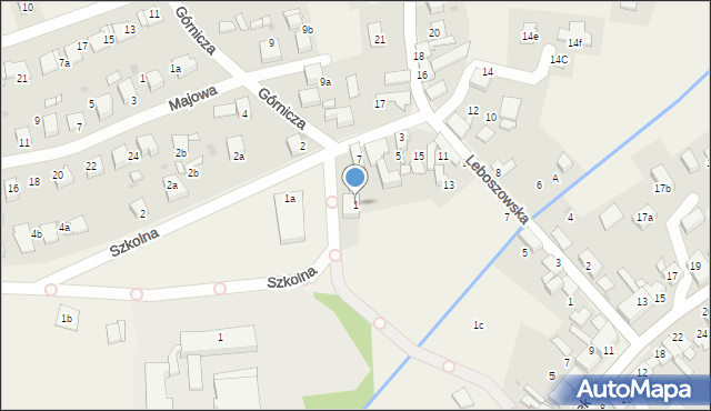 Pilchowice, Górnicza, 1, mapa Pilchowice