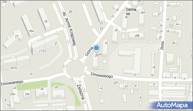 Piotrków Trybunalski, Górna, 24, mapa Piotrków Trybunalski