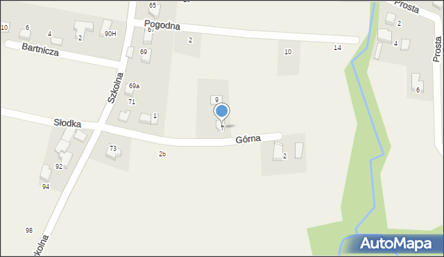 Pisarzowice, Górna, 7, mapa Pisarzowice