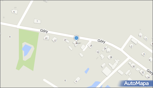 Płock, Góry, 16, mapa Płock