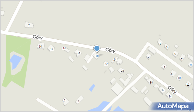 Płock, Góry, 18, mapa Płock