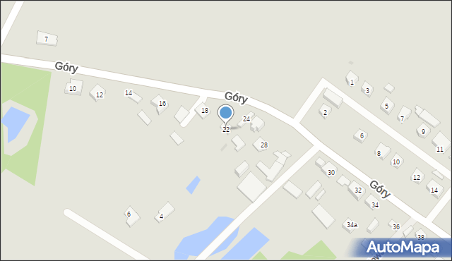 Płock, Góry, 22, mapa Płock