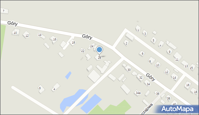 Płock, Góry, 28, mapa Płock