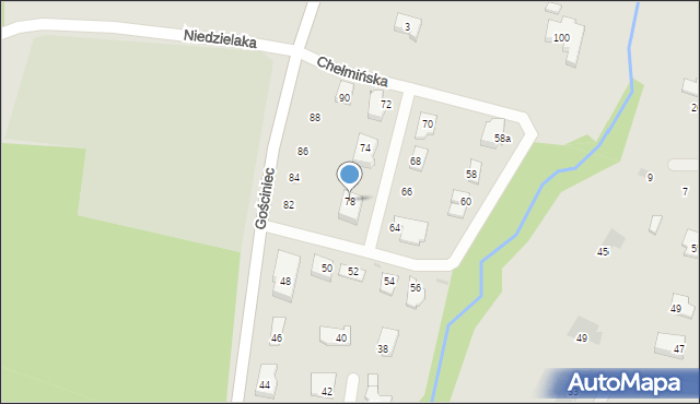 Płock, Gościniec, 78, mapa Płock