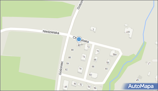 Płock, Gościniec, 90, mapa Płock