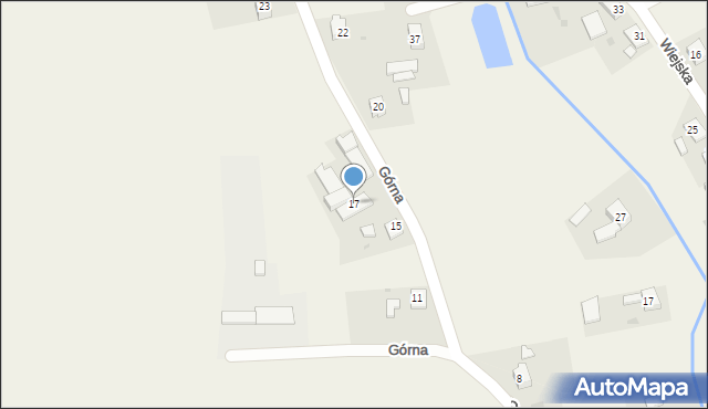 Pniów, Górna, 17, mapa Pniów