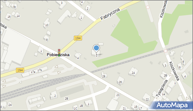 Pobiedziska, Goślińska, 2, mapa Pobiedziska