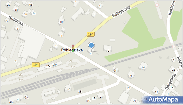 Pobiedziska, Goślińska, 4a, mapa Pobiedziska