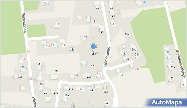 Pogorzyce, Górnickiego Łukasza, 18a, mapa Pogorzyce